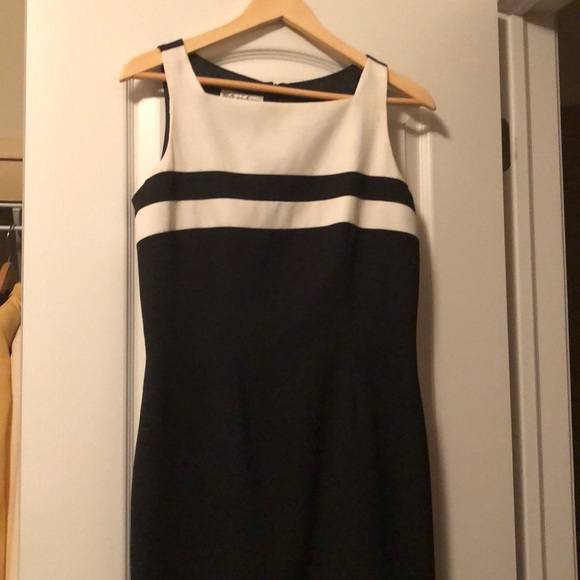 dress barn black and white dress